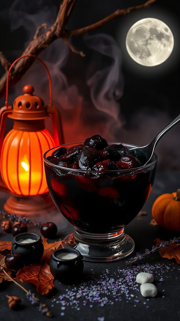 halloween inspired fruity sorbet