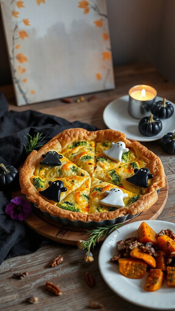 halloween inspired gruy re quiche