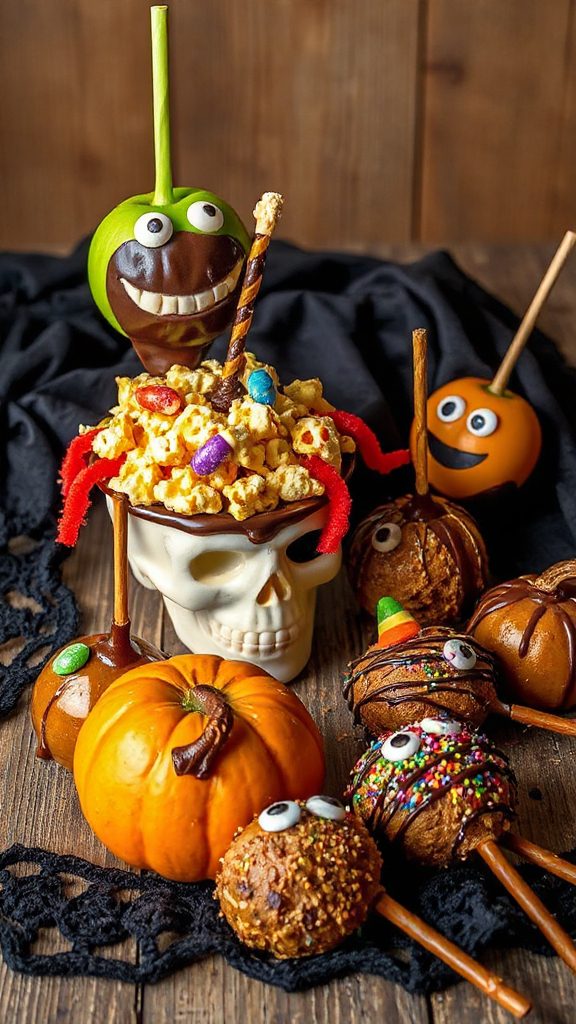 halloween monster caramel treats