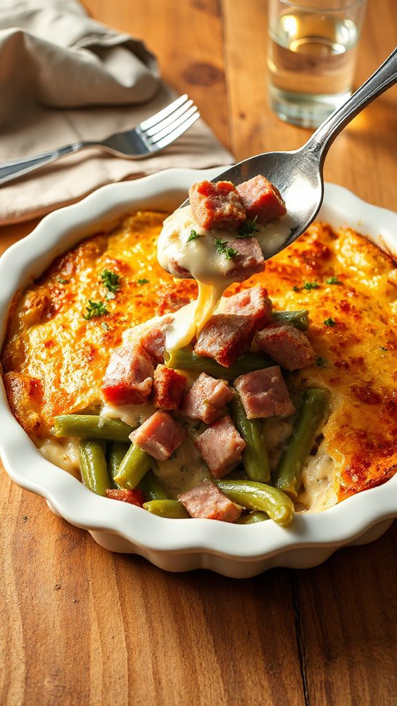 ham and green bean casserole