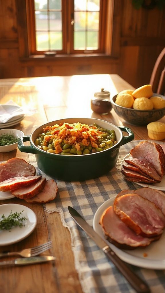 ham and green bean casserole