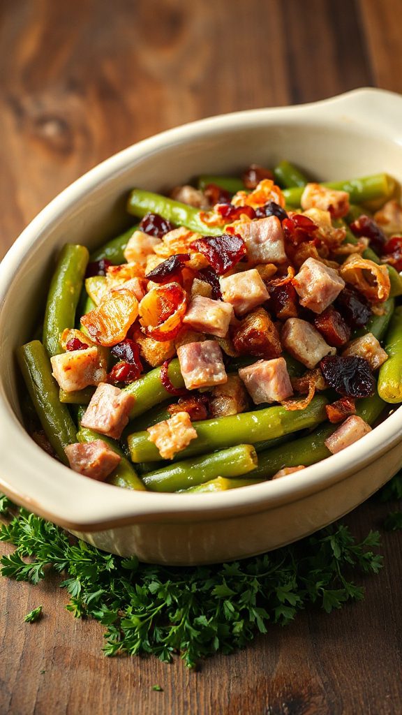 ham and green bean casserole