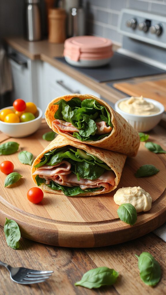 ham spinach wrap recipe