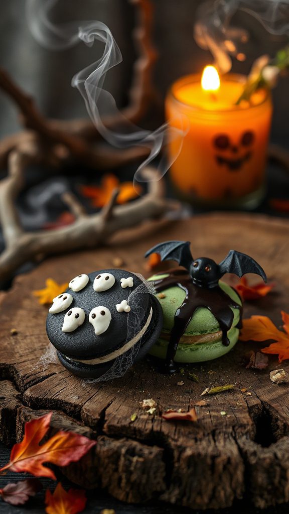 hauntingly delicious chocolate macarons hauntingly delicious chocolate macarons