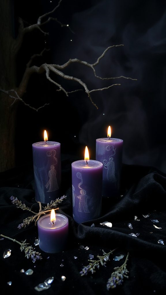 hauntingly fragrant lavender candles