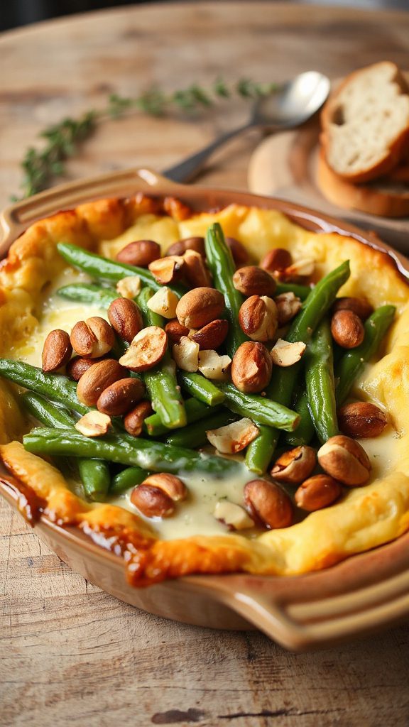 hazelnut cheese green beans