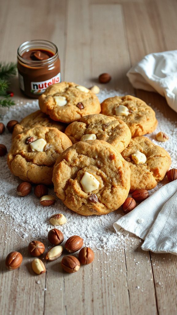 hazelnut white chocolate cookies
