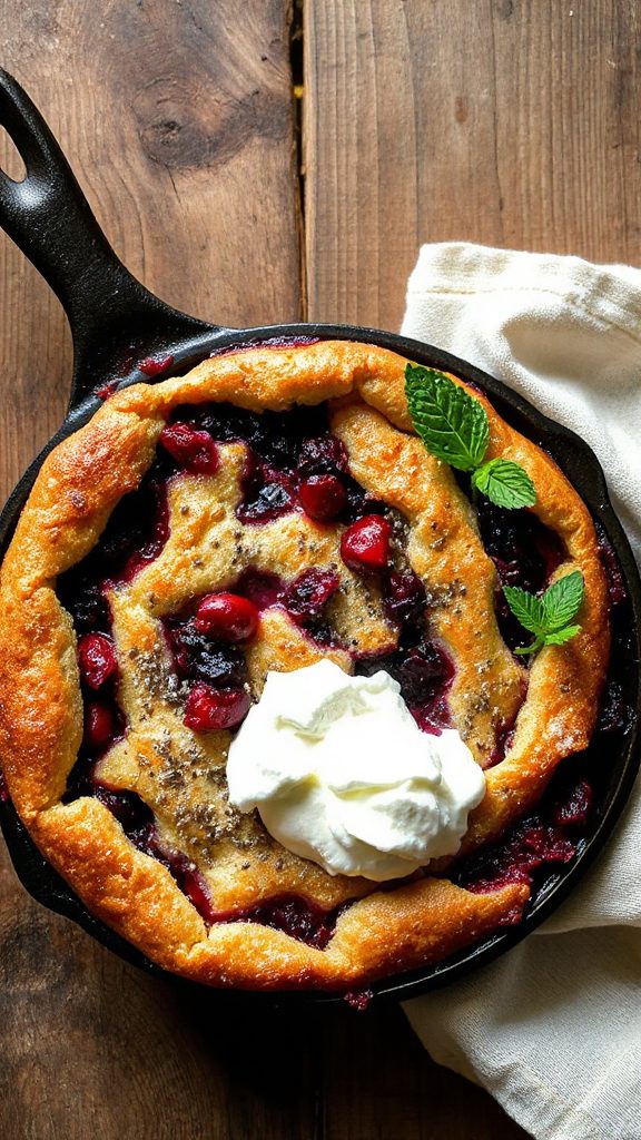 healthful chia berry cobbler