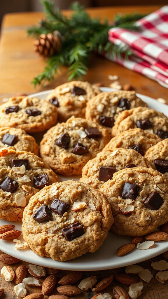 healthy almond coconut cookies