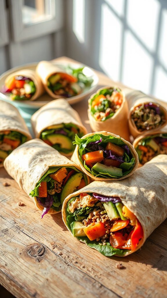 healthy and delicious wraps