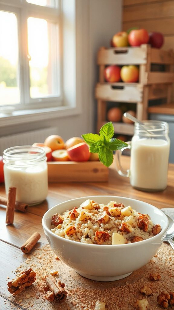 healthy apple cinnamon quinoa