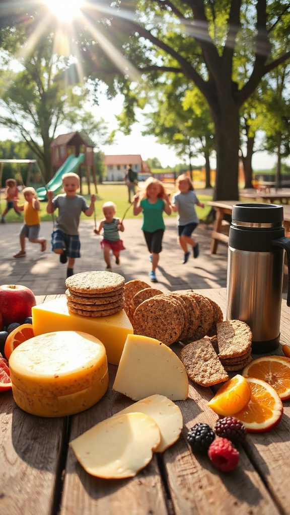 healthy cheese cracker snack