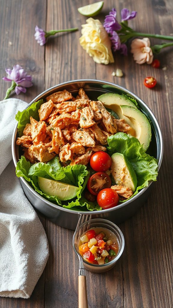 healthy chicken avocado cups