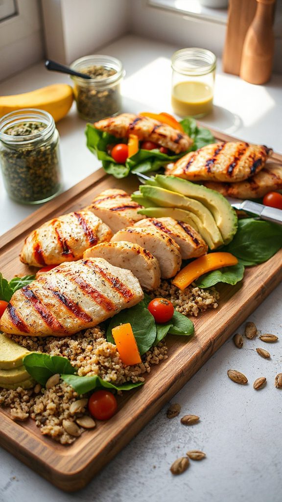 healthy chicken quinoa bowl healthy chicken quinoa bowl