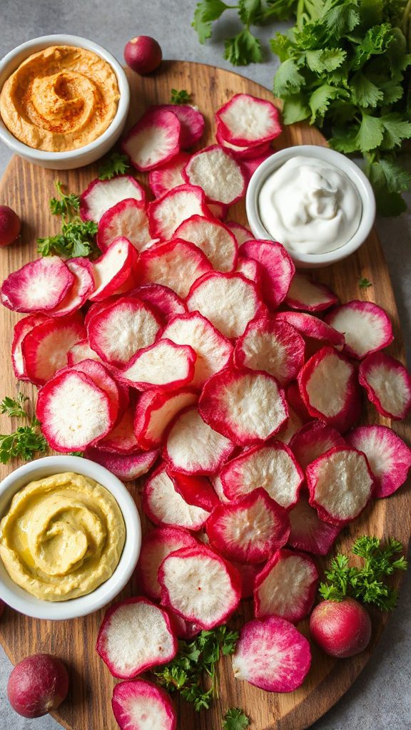 healthy crunchy radish chips healthy crunchy radish chips