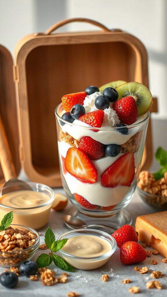 healthy fruit yogurt parfaits