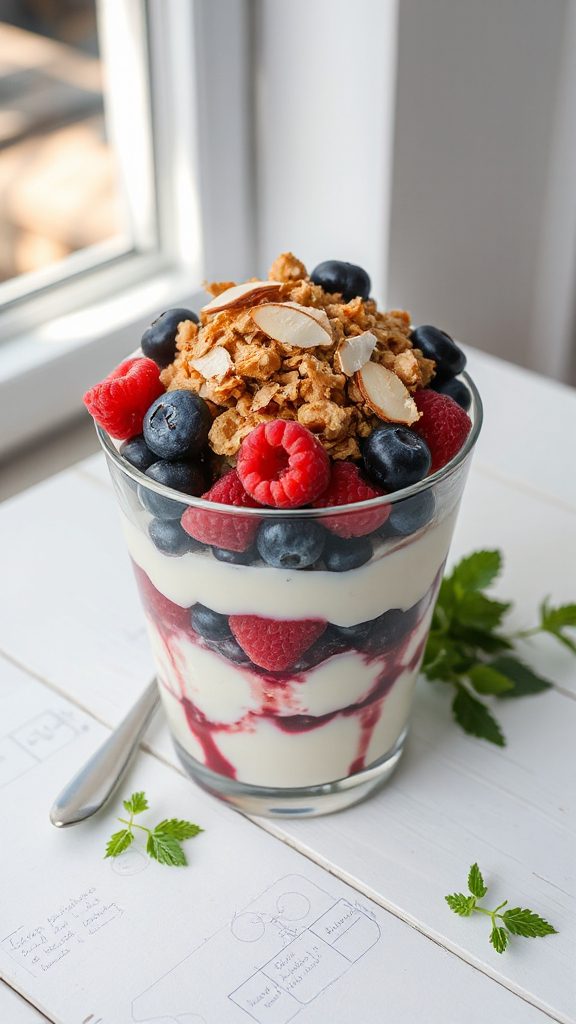 healthy greek yogurt parfait