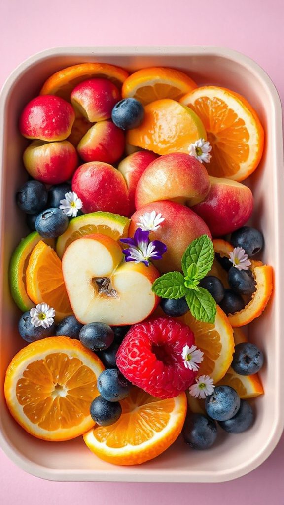 healthy heart shaped apple slices