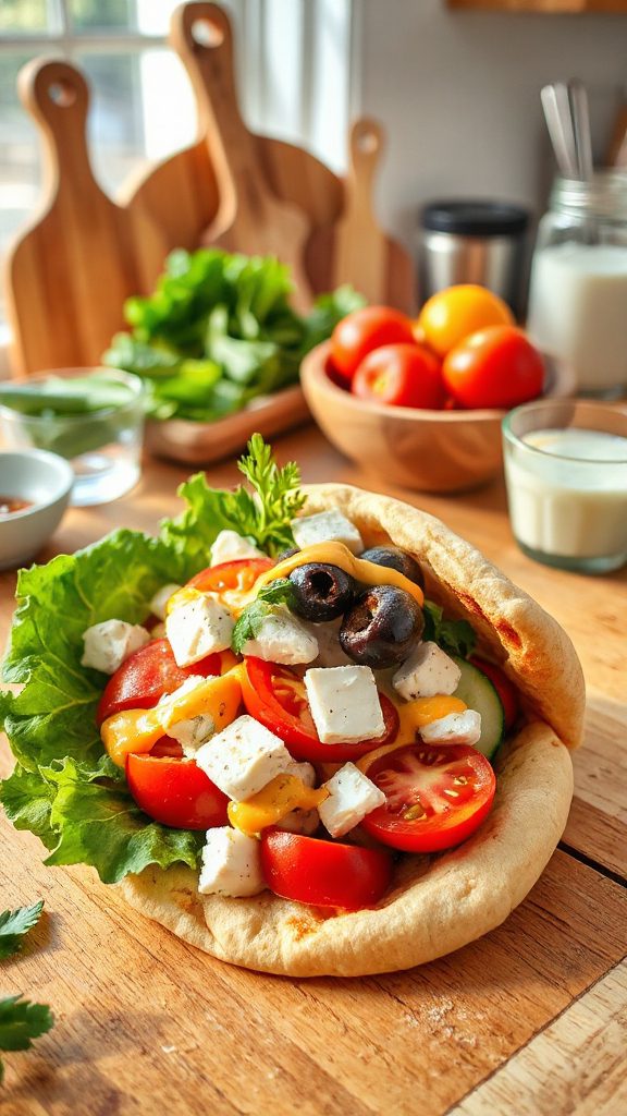 healthy mediterranean pita pockets healthy mediterranean pita pockets
