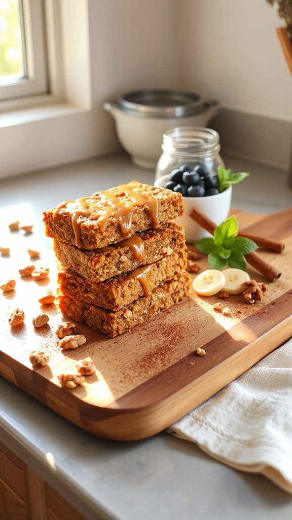 healthy pumpkin spice bars