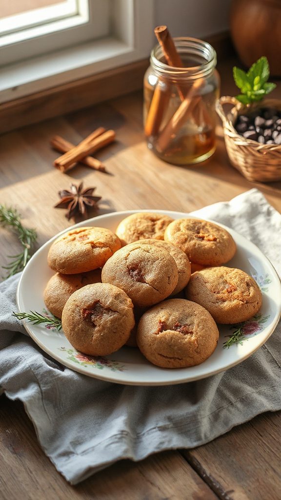 healthy spiced molasses cookies healthy spiced molasses cookies