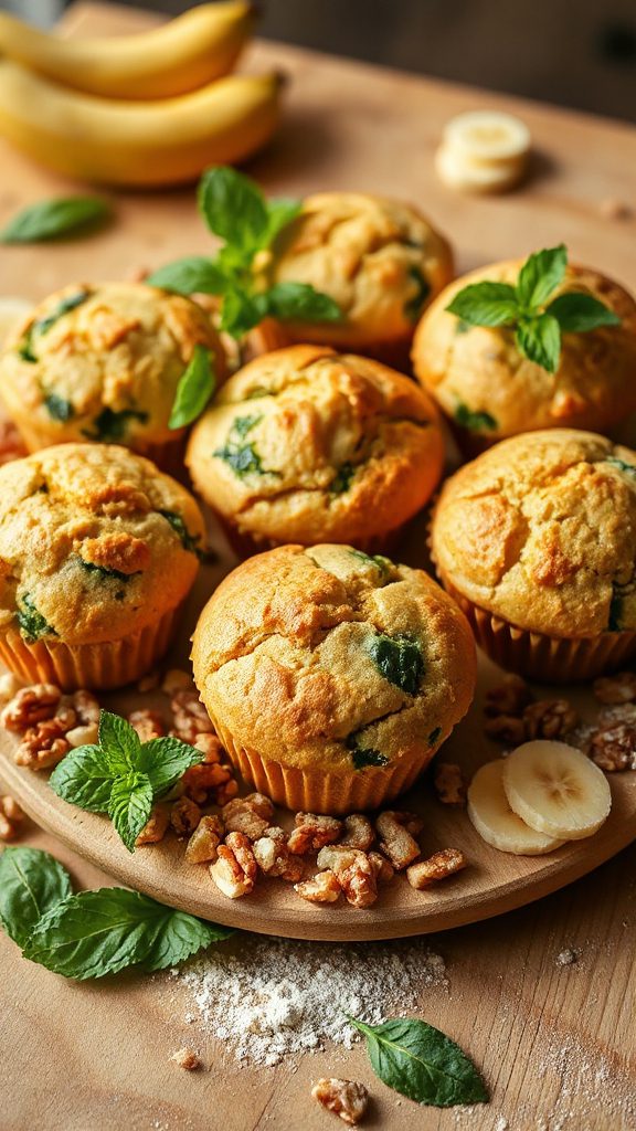 healthy spinach banana muffins healthy spinach banana muffins
