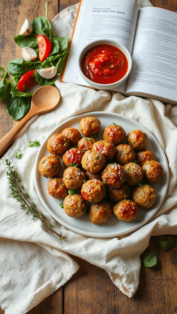 healthy turkey spinach meatballs