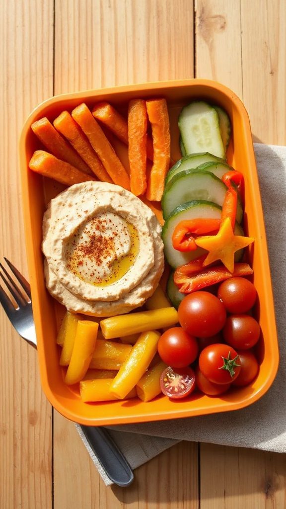 healthy veggie hummus lunch healthy veggie hummus lunch