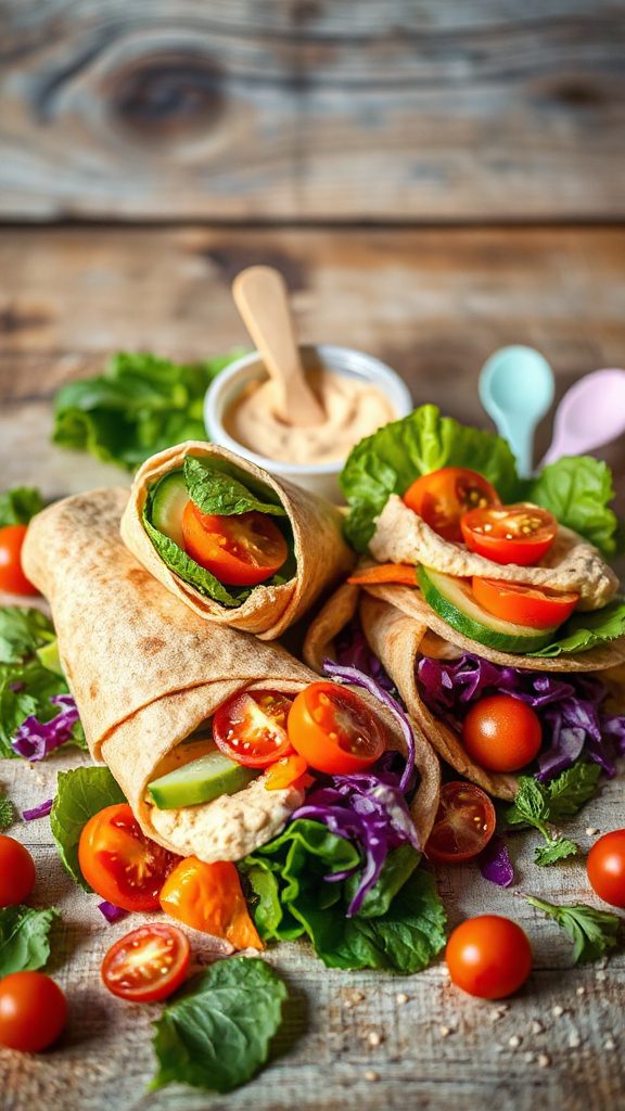 healthy veggie hummus wrap healthy veggie hummus wrap