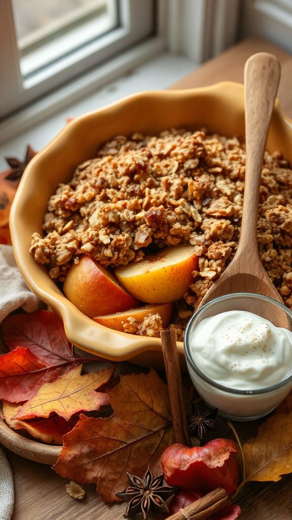 heart healthy apple crisp dessert