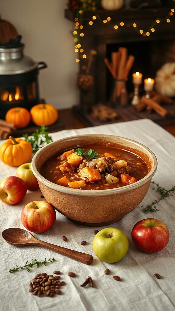 hearty apple lentil soup