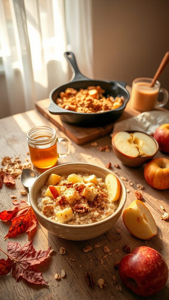 hearty apple pie oatmeal
