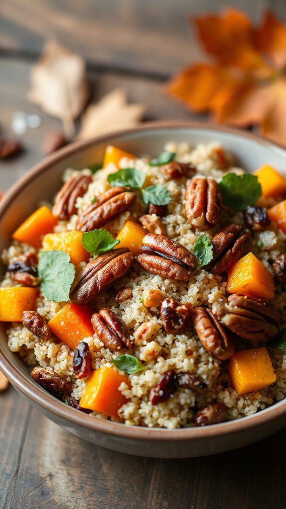 hearty autumn quinoa salad