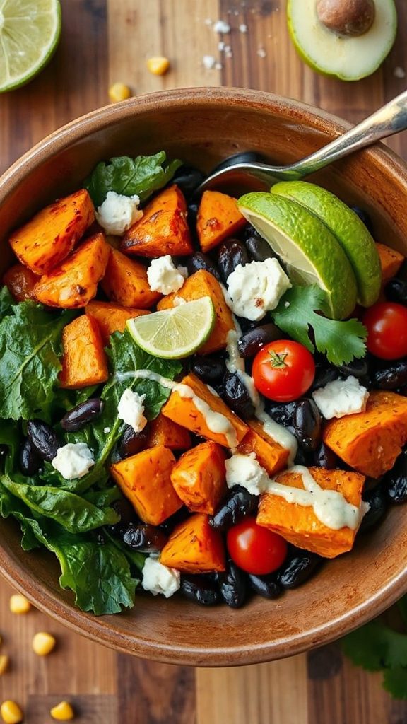 hearty autumn veggie bowl