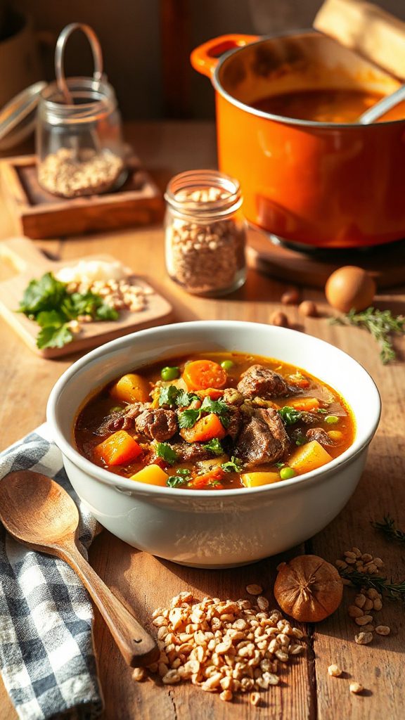 hearty beef and barley soup