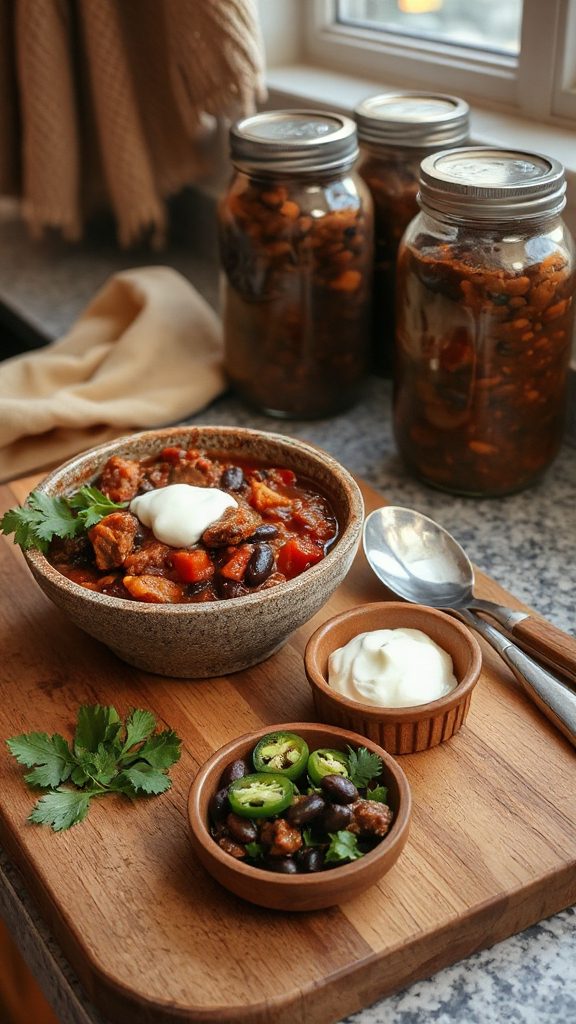 hearty beef and bean chili