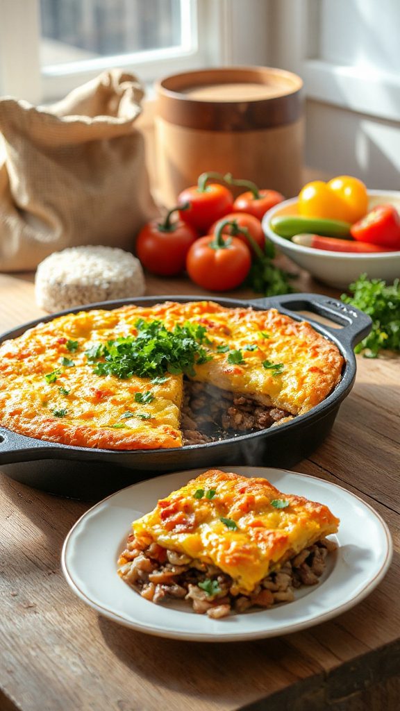 hearty beef rice casserole