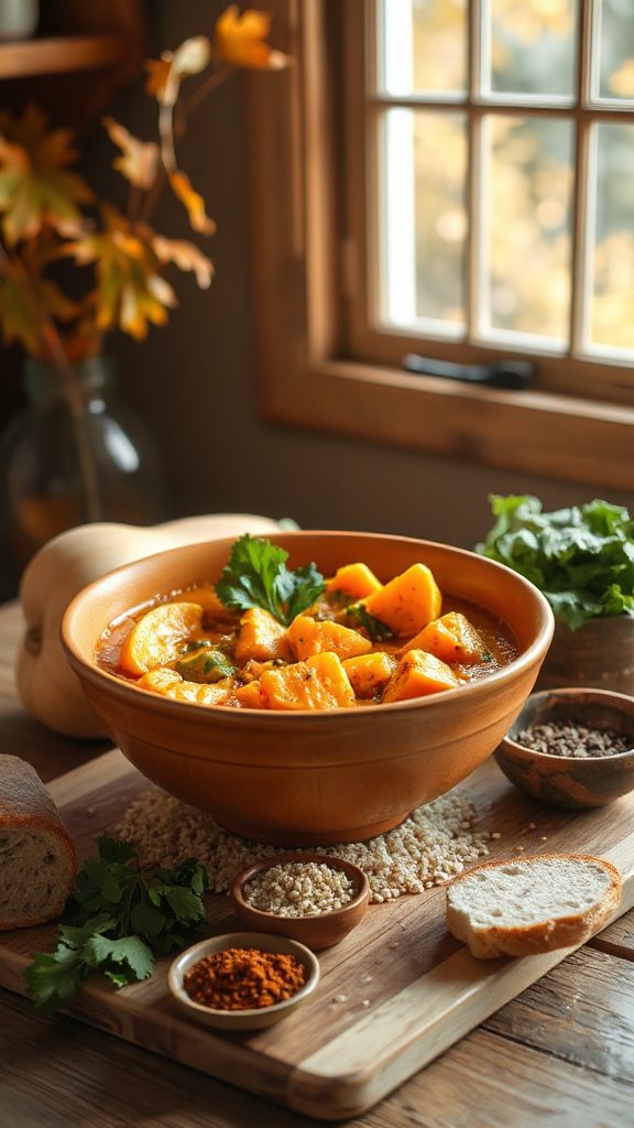 hearty butternut squash chili