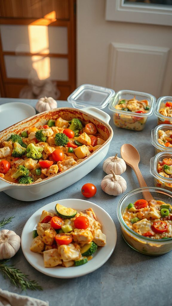 hearty chicken vegetable casserole