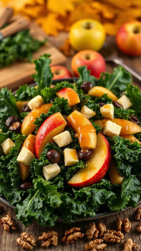 hearty kale apple salad
