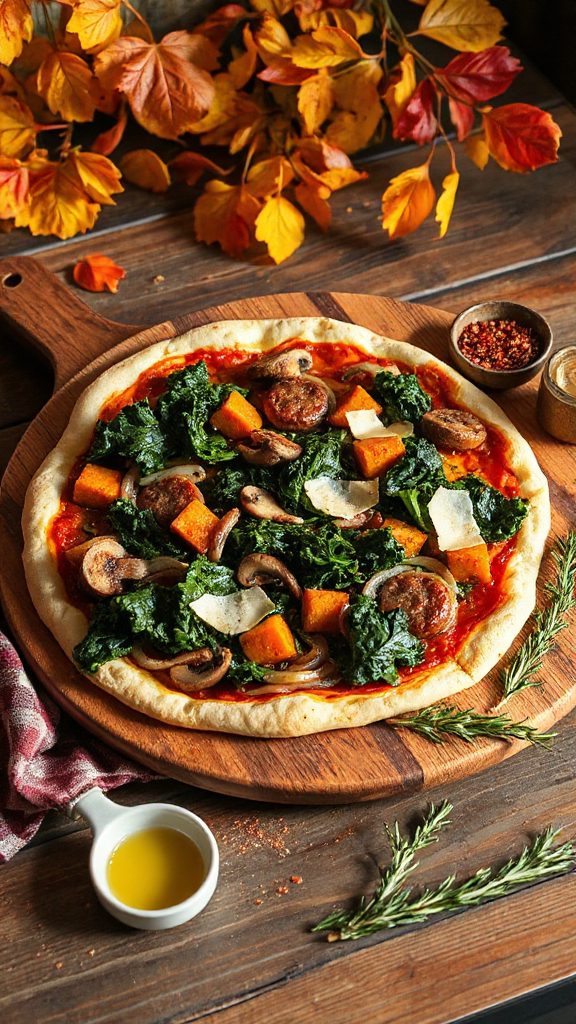 hearty kale sausage pizza hearty kale sausage pizza