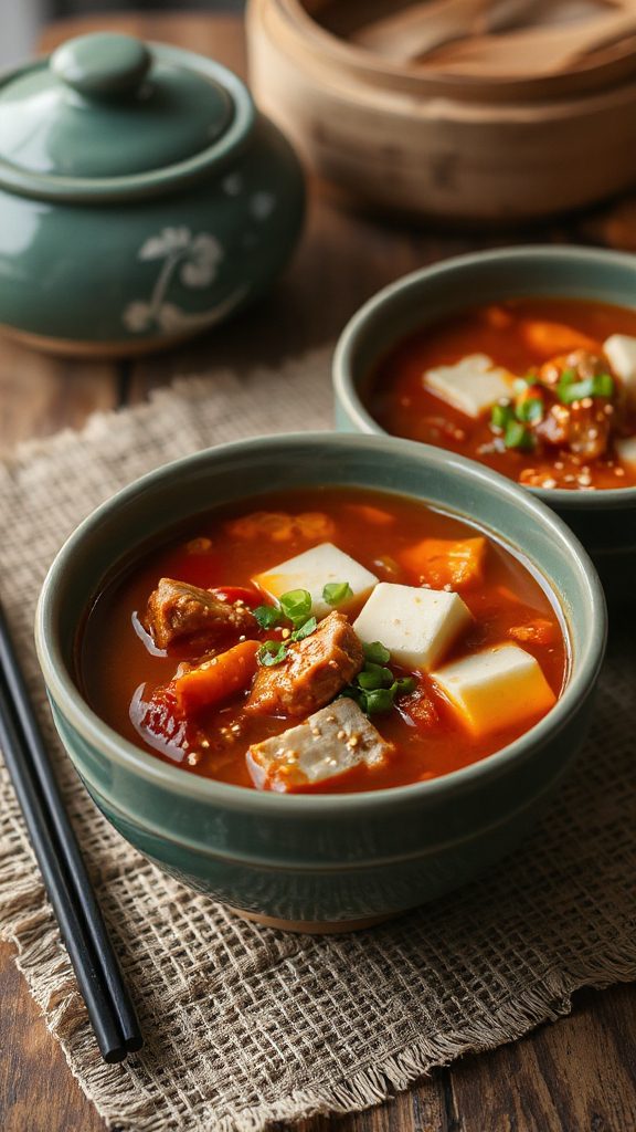 hearty korean kimchi stew