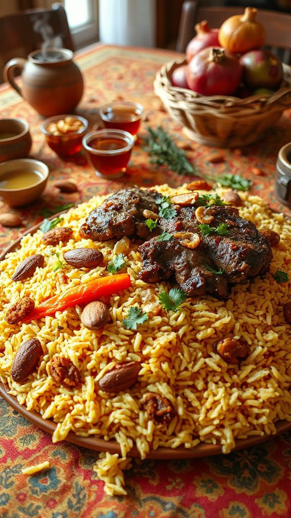hearty lamb rice dish