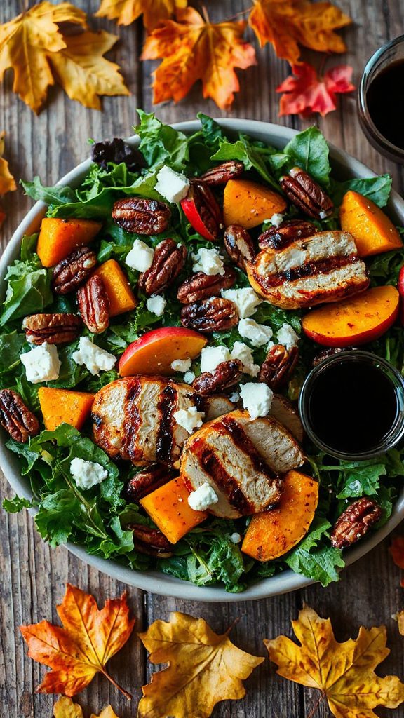 hearty maple balsamic salad