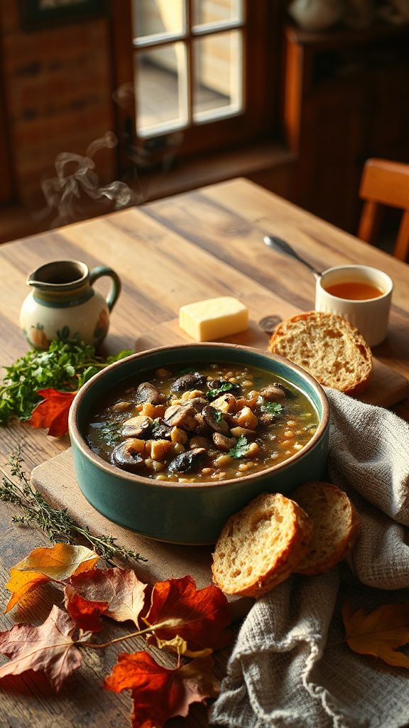 hearty mushroom barley soup hearty mushroom barley soup