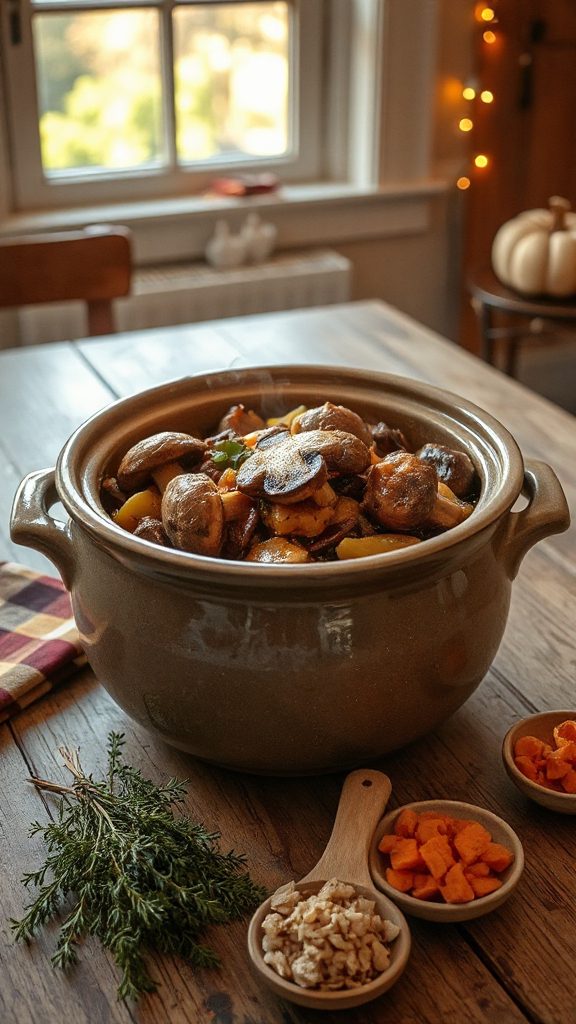 hearty mushroom rice stew hearty mushroom rice stew