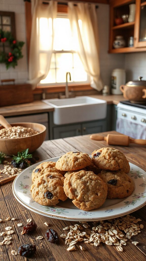 hearty oatmeal raisin cookies