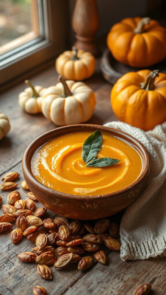 hearty pumpkin tortellini soup