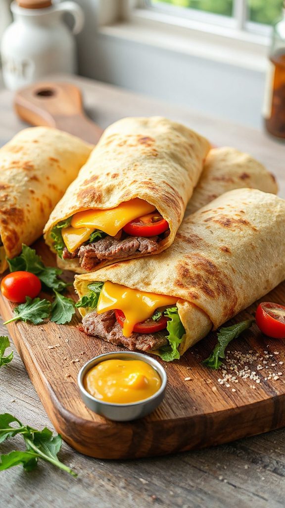 hearty roast beef wrap