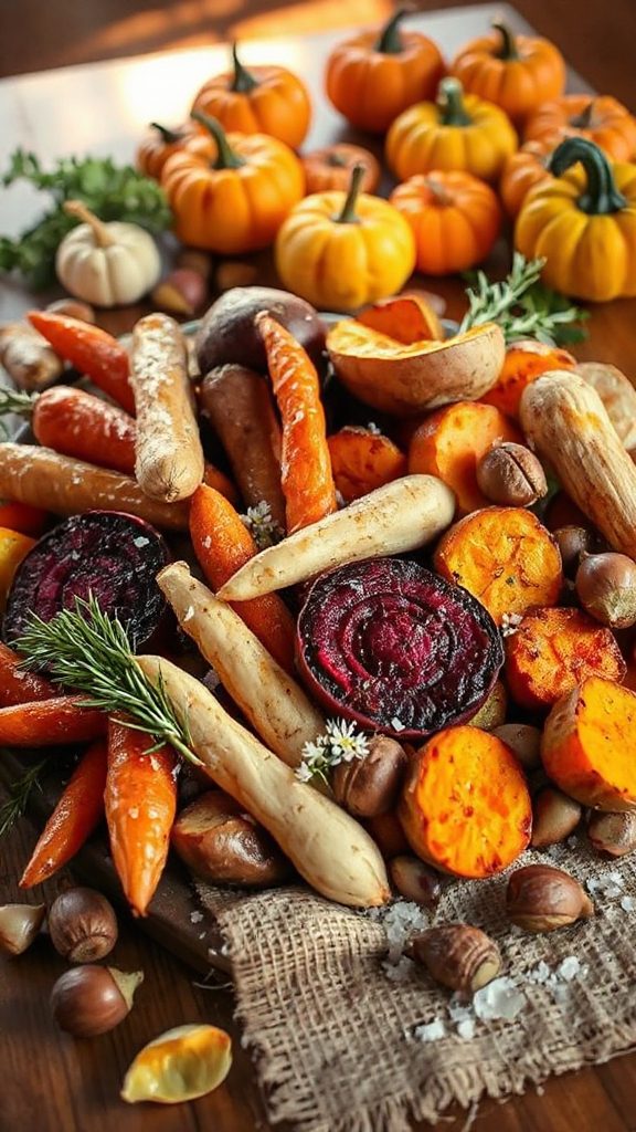 hearty roasted seasonal vegetables